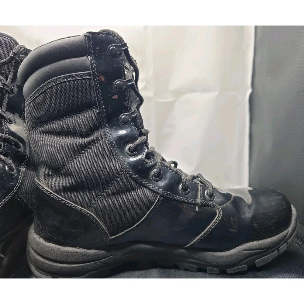 Galls 8-Inch Hi Gloss Duty Black Boots Mens 11W Police/Law Enforcement
